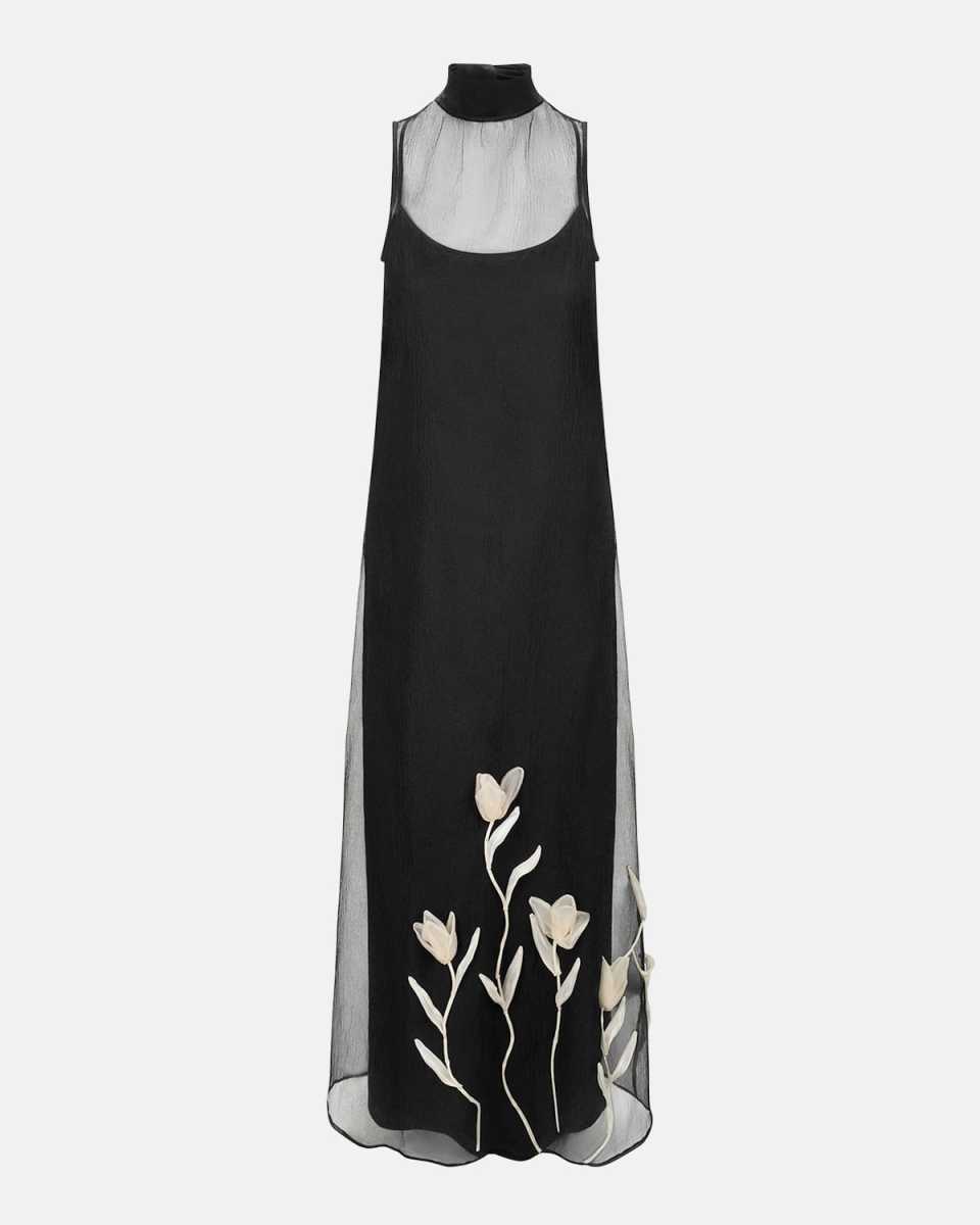 Albee Floral Organza Maxi Dress